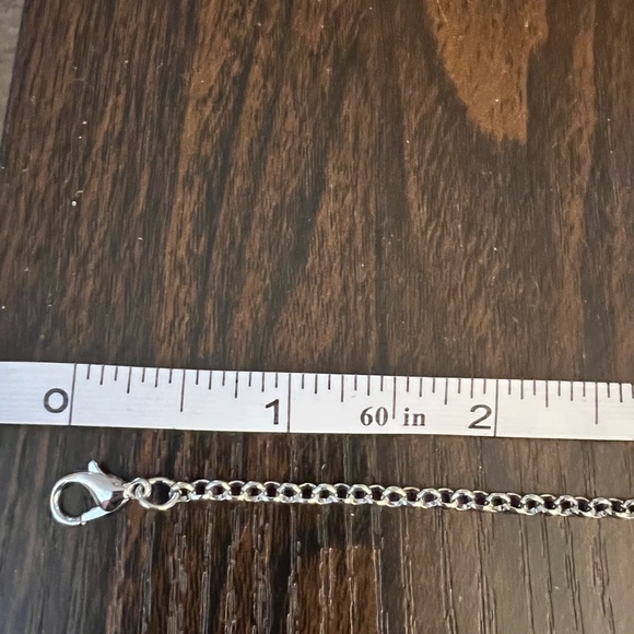 Vivienne Westwood Heart Orb Pendant Necklace Silver Tone Black Saturn Ring - Picture 8 of 10